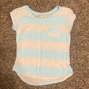 Blue and white striped shirt !!